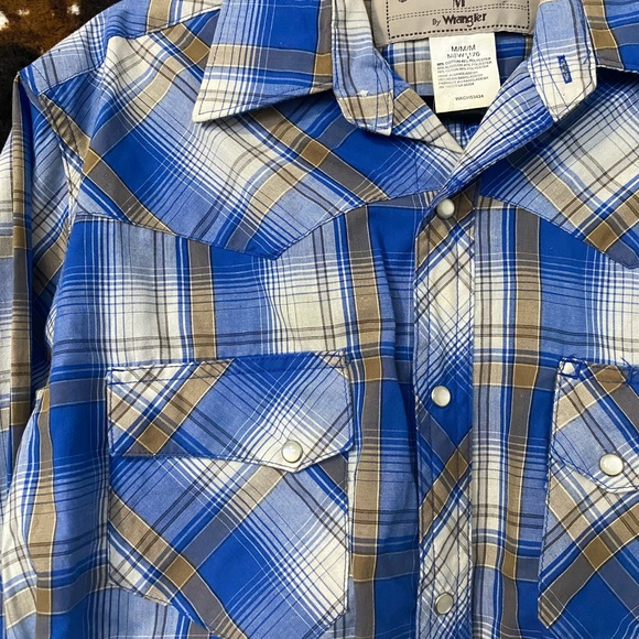 Vintage Wrangler Plaid Rework Crop - Picture 3 of 6